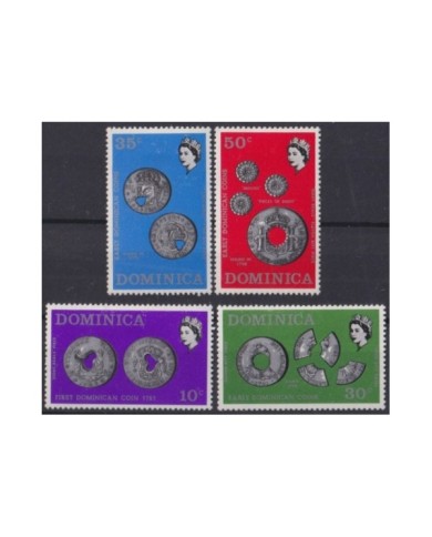 F-EX22360 DOMINICA MNH 1971 OLD COINS.