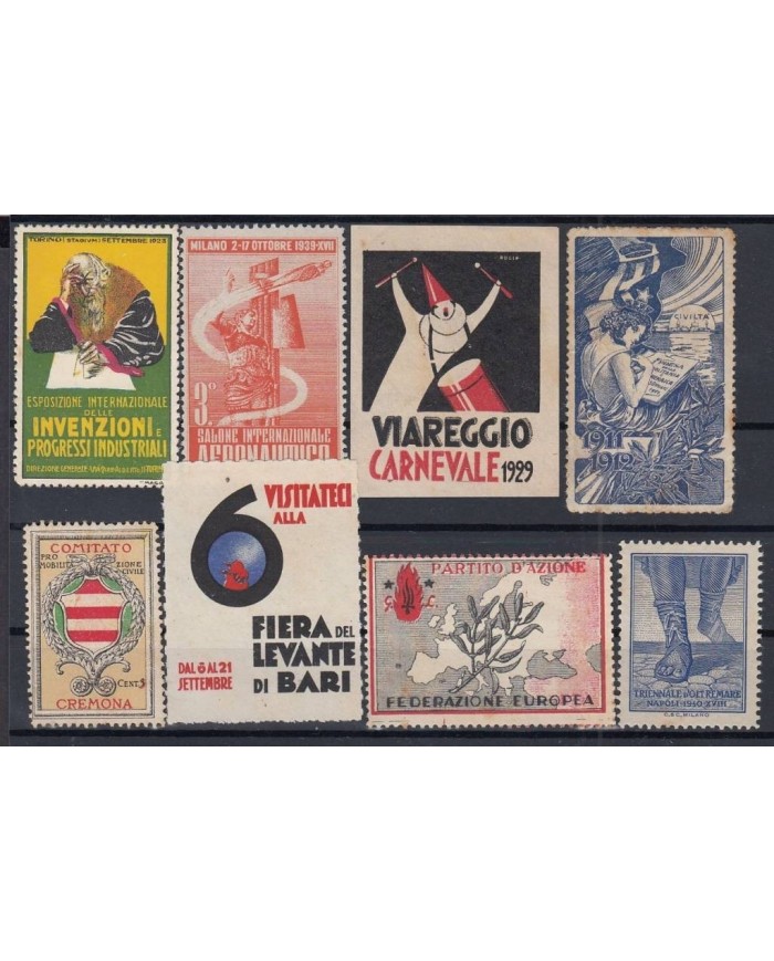 F-EX7434 ITALY CINDERELLA MH- NO GUM. CINDERELLA STAMPS LOT.
