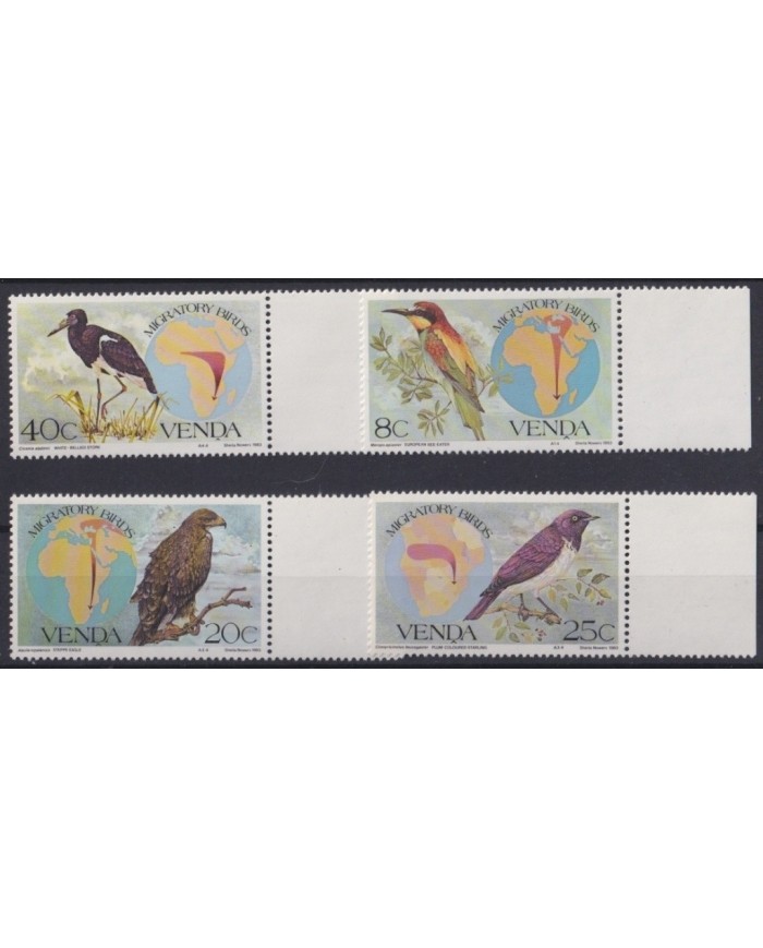 F-EX22586 SOUTH AFRICA VENDA 1984 MNH MIGRATORY BIRD AVES PAJAROS OISEAUX VÖGEL.