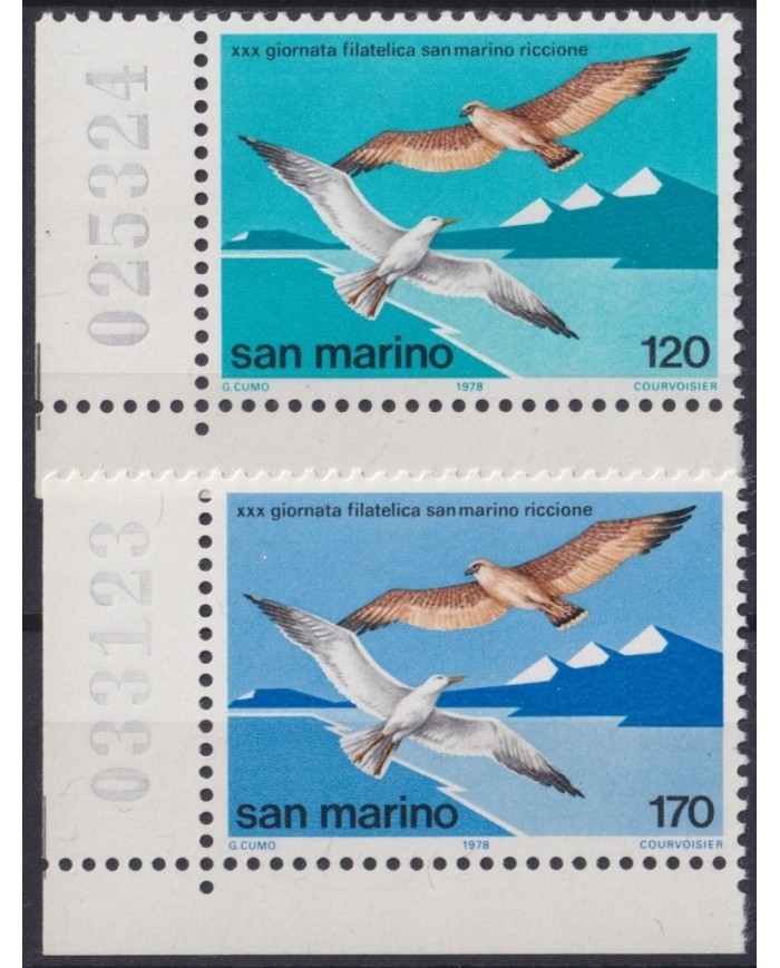 F-EX22593 SAN MARINO 1985 MNH MIGRATORY BIRD AVES PAJAROS OISEAUX VÖGEL.