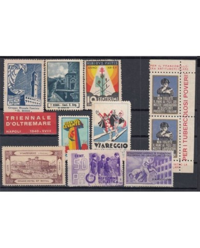 F-EX7444 ITALY CINDERELLA MH- NO GUM. STAMPS LOT.