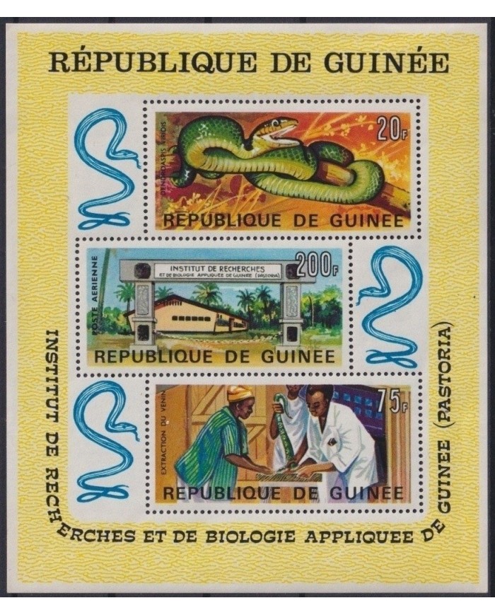 F-EX22720 GUINEE GUINEA MNH 1965 PASTORIA BIOLOGYCAL INSTITUTE SNIKE