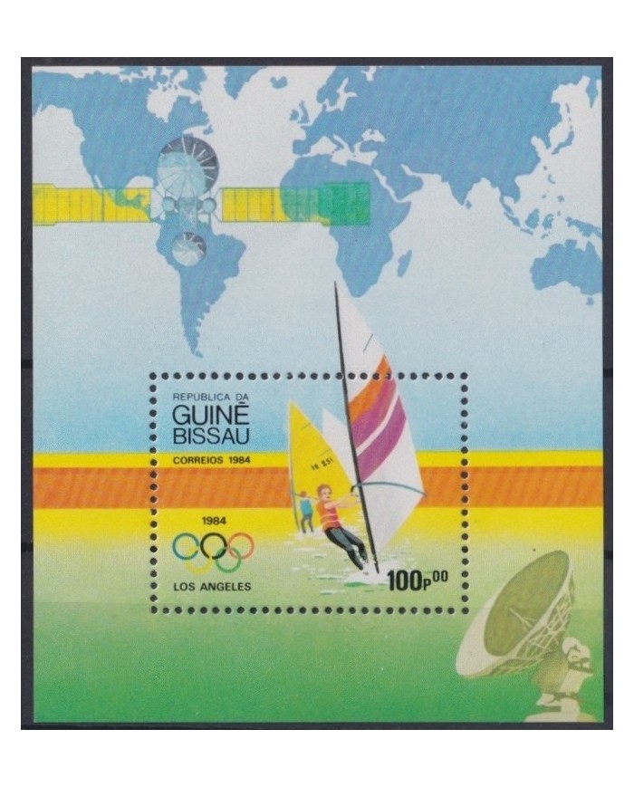 F-EX22650 GUINEE BISSAU MNH 1984 SEA MARINE REGATTA SHIP WINSURF