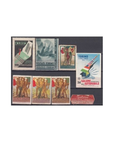 F-EX7472 ITALY CINDERELLA MH- NO GUM STAMPS LOT. 1911-54. MILAN MILANO.