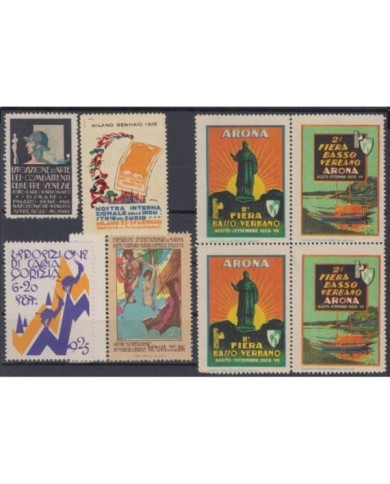 F-EX7551 ITALY CINDERELLA STAMPS LOT MNH. ARONA GENOVA MILANO.