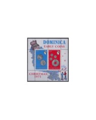 F-EX22224 DOMINICA MNH 1971 SHEET CHRISTMAS NAVIDADES EARLY COIN TREASURE