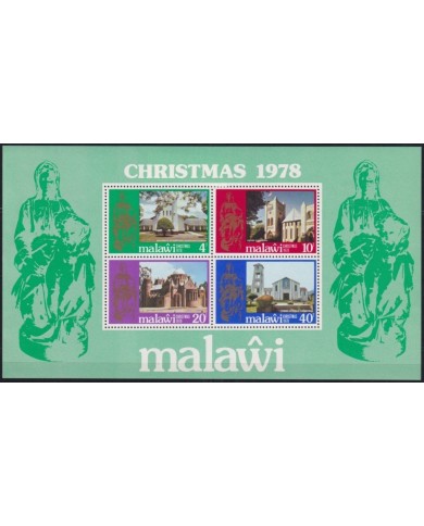 F-EX22686 MALAWI MNH 1978 CHRISTMAS NAVIDADES RELIGION CHURCH.