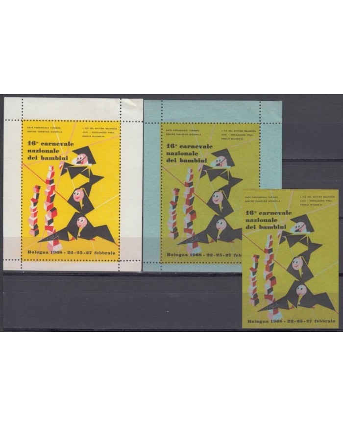 F-EX7561 ITALY CINDERELLA STAMPS LOT MNH. CHILDREN CARNAVAL CARNIVALE.