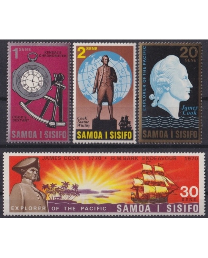 F-EX22152 SAMOA I SISIFO MNH 1970 CAPTAIN COOK SHIP