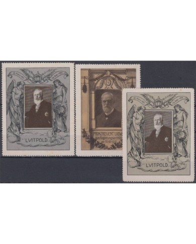 F-EX7710 GERMANY ALEMANIA OLD CINDERELLA STAMPS LOT. NO GUM, LEOPOLD GERMAN NOBILITY