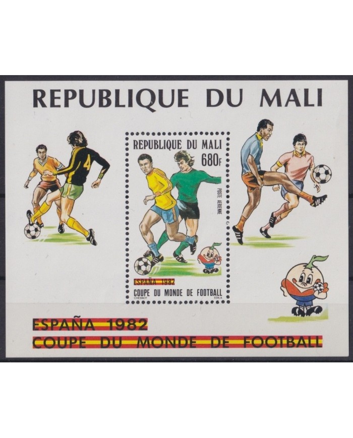 F-EX22785 MALI MNH 1982 SHEET SPAIN SOCCER WORLD CUP FUTBOL.
