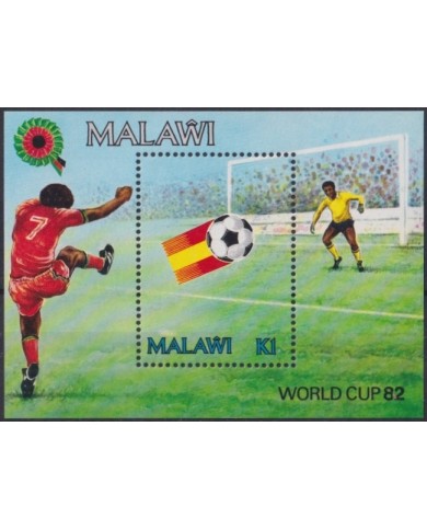 F-EX22687 MALAWI MNH 1982 SHEET SPAIN SOCCER WORLD CUP FUTBOL.