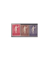 F-EX7722 GERMANY ALEMANIA OLD CINDERELLA STAMPS LOT. 1913. LEIPZING SIREMA DEVIL NO GUM.