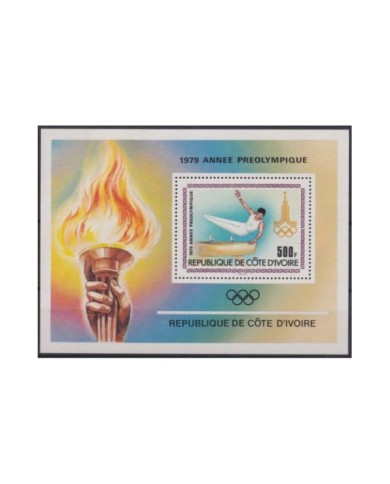F-EX22916 IVORY COAST COTE D´IVORE MNH 1979 OLYMPIC GAMES MOSCOW RUSSIA.
