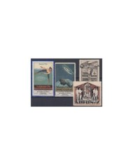 F-EX7722 GERMANY ALEMANIA OLD CINDERELLA STAMPS LOT. 1913. LEIPZING SIREMA DEVIL NO GUM.
