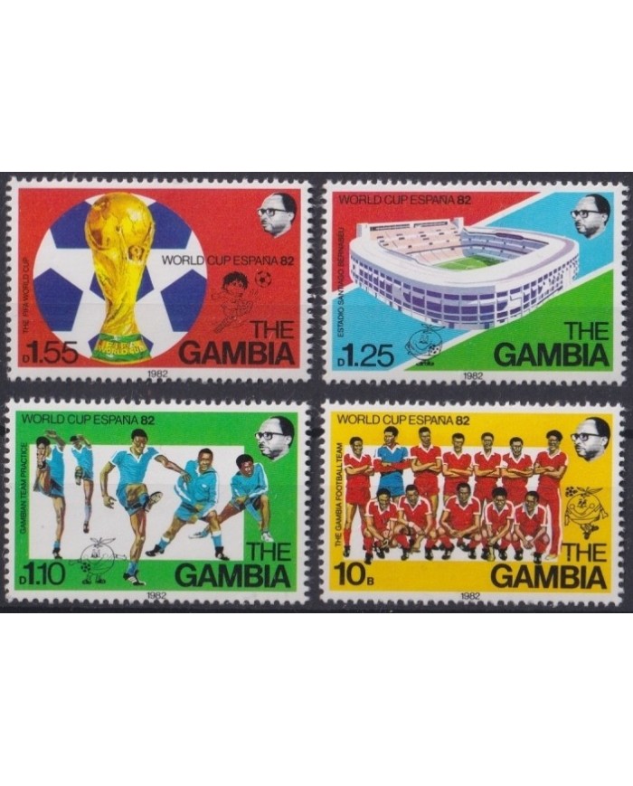 F-EX23381 GAMBIA MNH 1982 SOCCER WORLD CUP SPAIN FUTBOL.