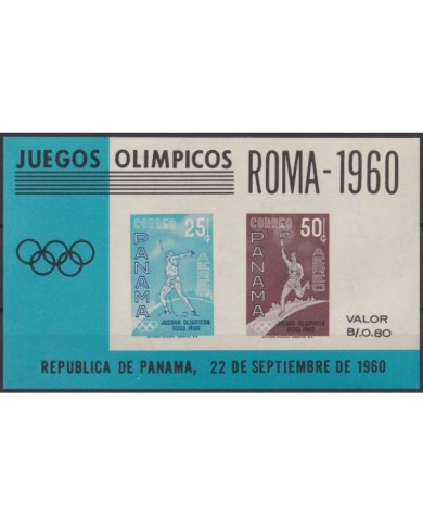 F-EX23079 PANAMA MNH 1960 OLYMPIC GAMES ROMA ITALY ATHLETISM