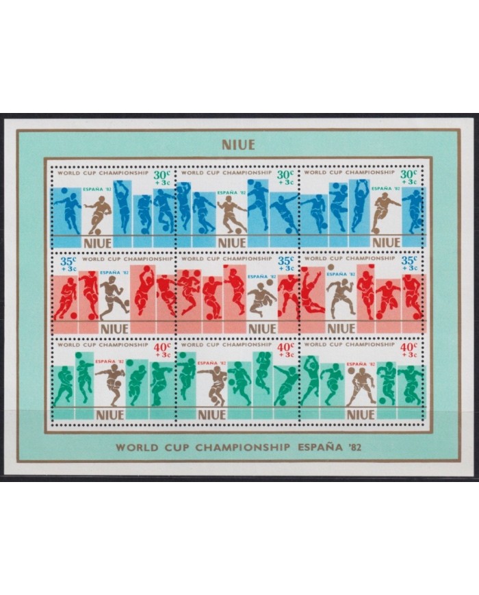 F-EX23038 PENRHYN IS MNH 1982 SOCCER WORLD CUP SPAIN FUTBOL.