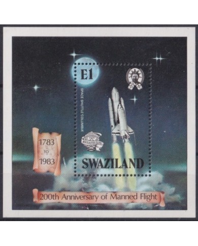 F-EX23176 SWAZILAND MNH 1983 SPACE ASTRONAUTIC 200th MANNED FLIGHT.