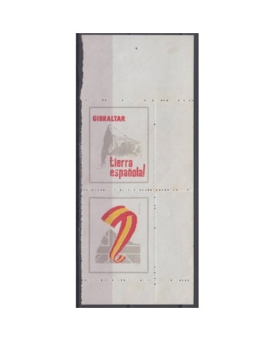 F-EX7533 GIBRALTAR CINDERELLA SPAIN. ORIGINAL GUM. TIERRA DE ESPAÑA.