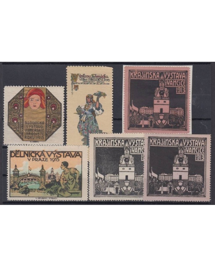 F-EX7757 CZECOSLOVAKIA OLD CINDERELLA STAMPS LOT. MH- NO GUM.