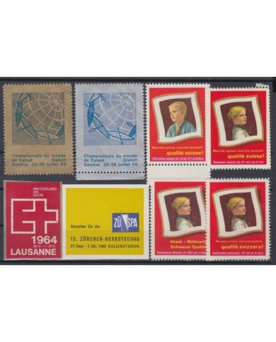 F-EX7852 SWITZERLAND SUISSE CINDERELLA STAMPS LOT MNH.