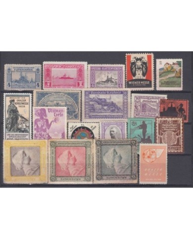 F-EX7918 AUSTRIA OSTERREICH CINDERELLA STAMPS LOT MH- NO GUM.
