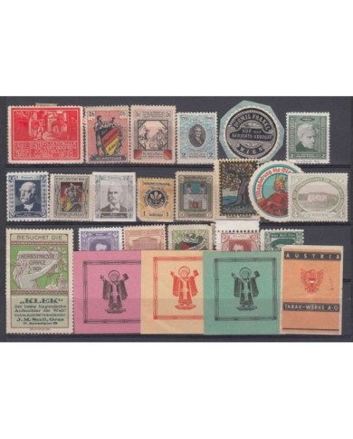 F-EX7921 AUSTRIA OSTERREICH CINDERELLA STAMPS LOT MH- NO GUM.