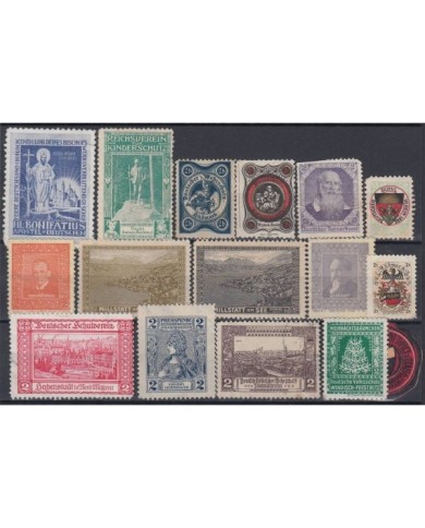 F-EX8148 AUSTRIA OSTERRICH CINDERELLA STAMPS LOT MH- NO GUM