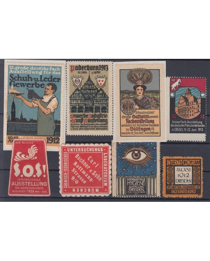 F-EX7957 GERMANY DEUTSCHLAND CINDERELLA STAMPS LOT MH- NO GUM.