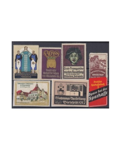 F-EX7958 GERMANY DEUTSCHLAND CINDERELLA STAMPS LOT MH- NO GUM.