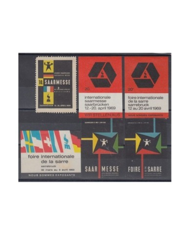 F-EX8186 GERMANY SARRE SAAR FRANCE CINDERELLA STAMPS LOT. MH NO GUM.