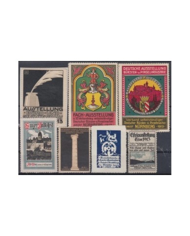 F-EX8235 GERMANY DEUTSCHLAND CINDERELLA 1913 MH - NO GUM STAMPS LOT.