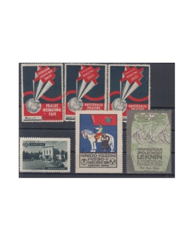 F-EX7950 CZECHOSLOVAKIA CINDERELLA STAMPS LOT MH- NO GUM.