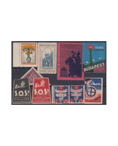 F-EX8134 HUNGARY MAGYAR CINDERELLA STAMPS LOT. MH- NO GUM