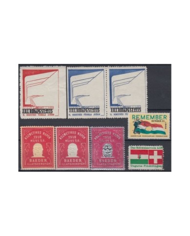 F-EX8137 HUNGARY MAGYAR CINDERELLA STAMPS LOT. MH- NO GUM