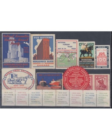F-EX8215 US CINDERELLA STAMPS LOT. EXPO MNH.