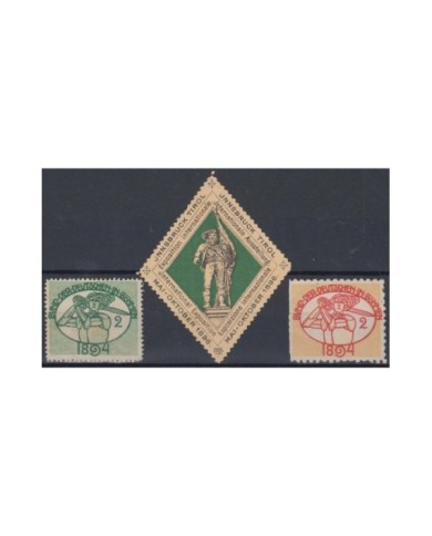 F-EX8145 AUSTRIA OSTERRICH CINDERELLA 1894-96 STAMPS LOT MH- NO GUM
