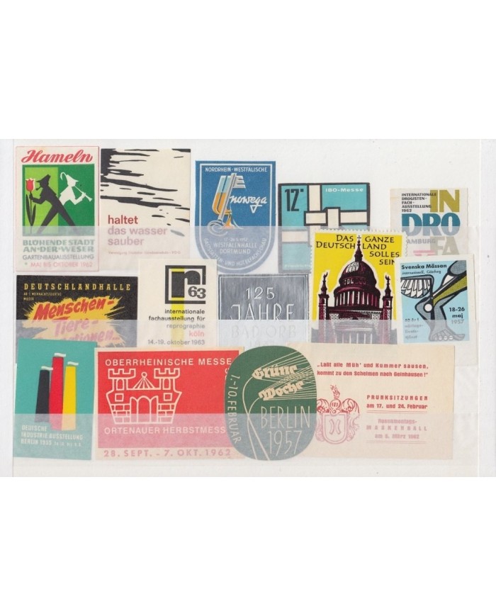 F-EX9632 GERMANY DEUTSCHLAND CINDERELLA MNH 1950-70 STAMPS LOT.
