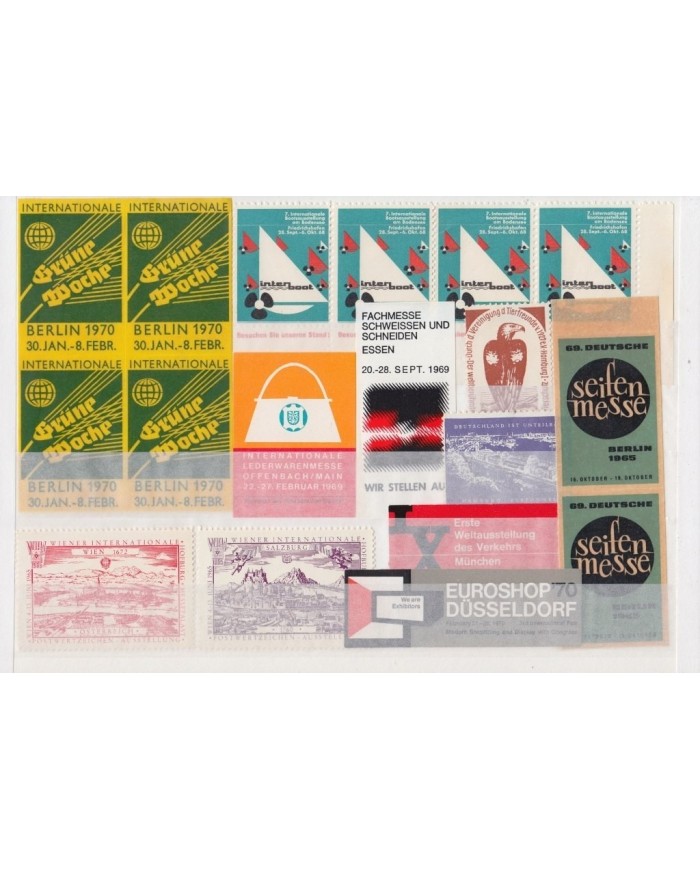 F-EX9633 GERMANY DEUTSCHLAND CINDERELLA MNH 1950-70 STAMPS LOT.