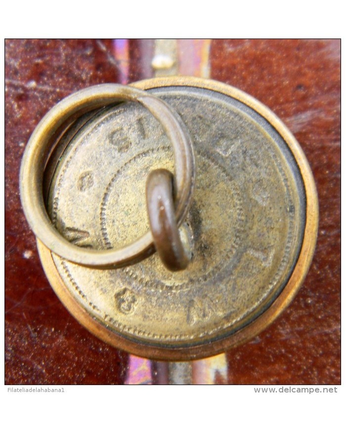 PIN-42 SPAIN ESPAÑA BOTON PARIS. S. XIX. BOMBERO?