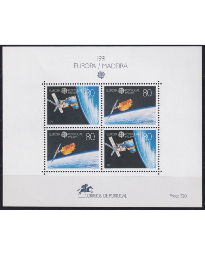 F-EX22894 PORTUGAL MADEIRA MNH 1991 SPACE EXPLORATION SATELLITE COSMOS CEPT EUROPE.