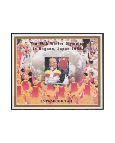 F-EX22898 TURKMENISTAN MNH 1998 JUAN CARLOS I NAGANO JAPAN WINTER OLYMPIC GAMES