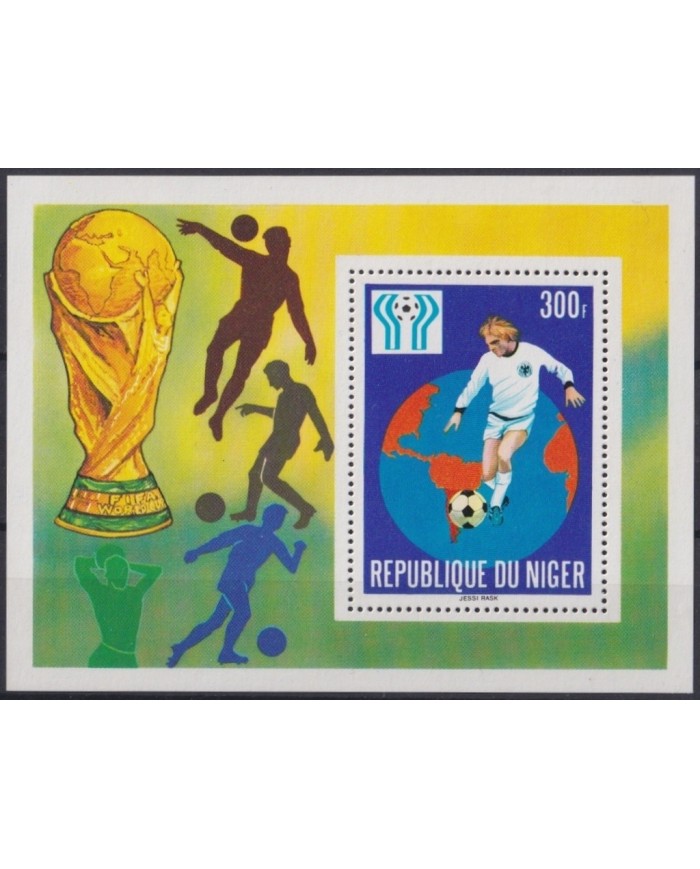 F-EX22992 NIGER MNH 1977 SOCCER WORLD CUP ARGENTINA.