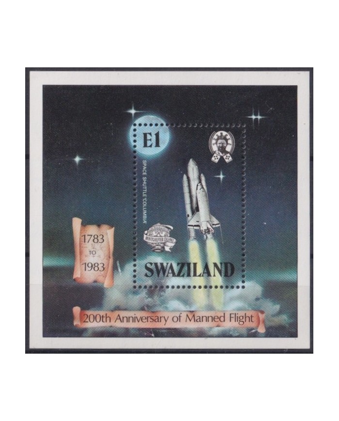 F-EX23176 SWAZILAND MNH 1983 SPACE ASTRONAUTIC 200th MANNED FLIGHT.