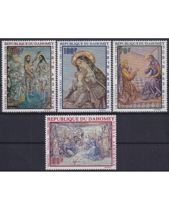 F-EX23348 DAHOMEY MNH 1968 RELIGION ART ARTE PAINTING FOUJITA.