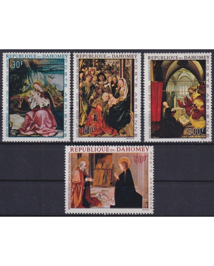 F-EX23349 DAHOMEY MNH 1967 RELIGION ART ARTE PAINTING GRÜNEWALD ULRICH APT.