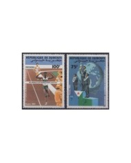F-EX23354 DJIBOUTI MNH 1985 MARATHON ATHLETISM WORLD CUP.