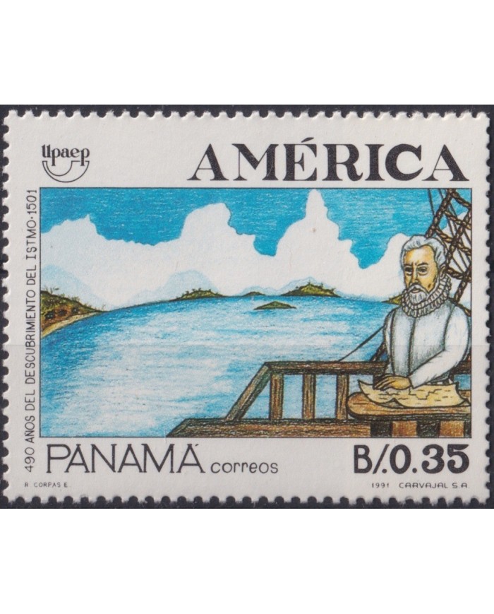 F-EX23420 ARGENTINA MNH 1991 AMERICA UPAEP DISCOVERY OF PACIFIC OCEAN.