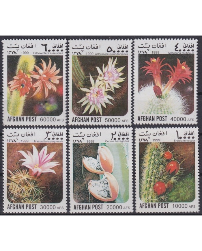 F-EX23506 AFGHANISTAN MNH 1999 CACTUS FLORES FLOWERS.